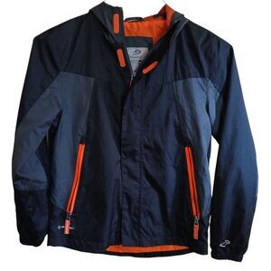 Boys Champion Black,Gray,Orange Hooded Jacket Size M (8-10)